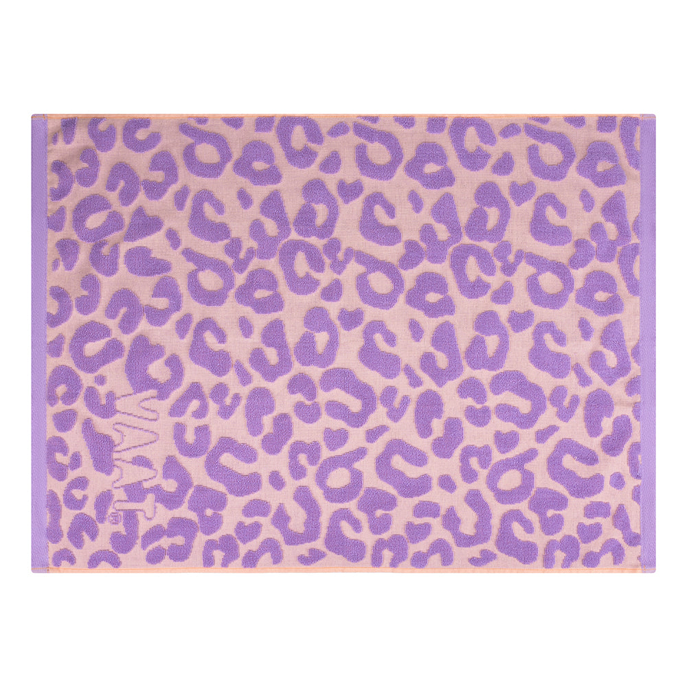 Set of kitchen towels I love leopard with embossed lilac / soft pink - 50 x 60 cm (6 pieces)